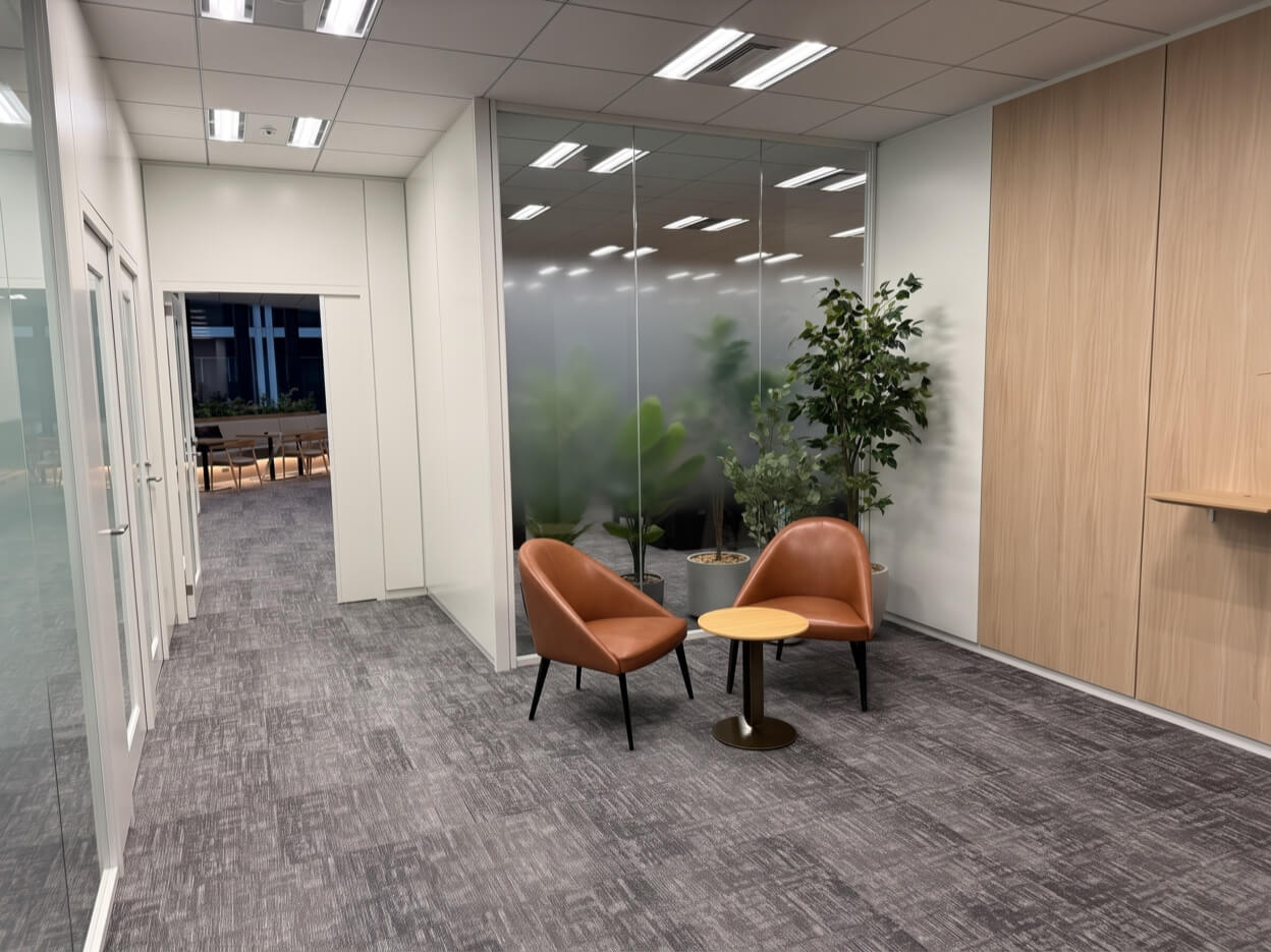 東京本社の受付